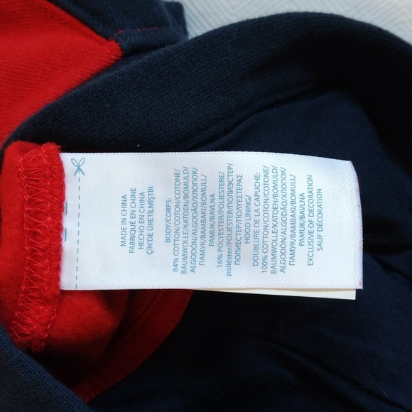 ralph lauren polo color block fleece hoodie jumpsuit 6 months baby boy - Picture 6 of 8